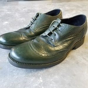 Men's Joker Green Leather Oxford Shoe Size 11